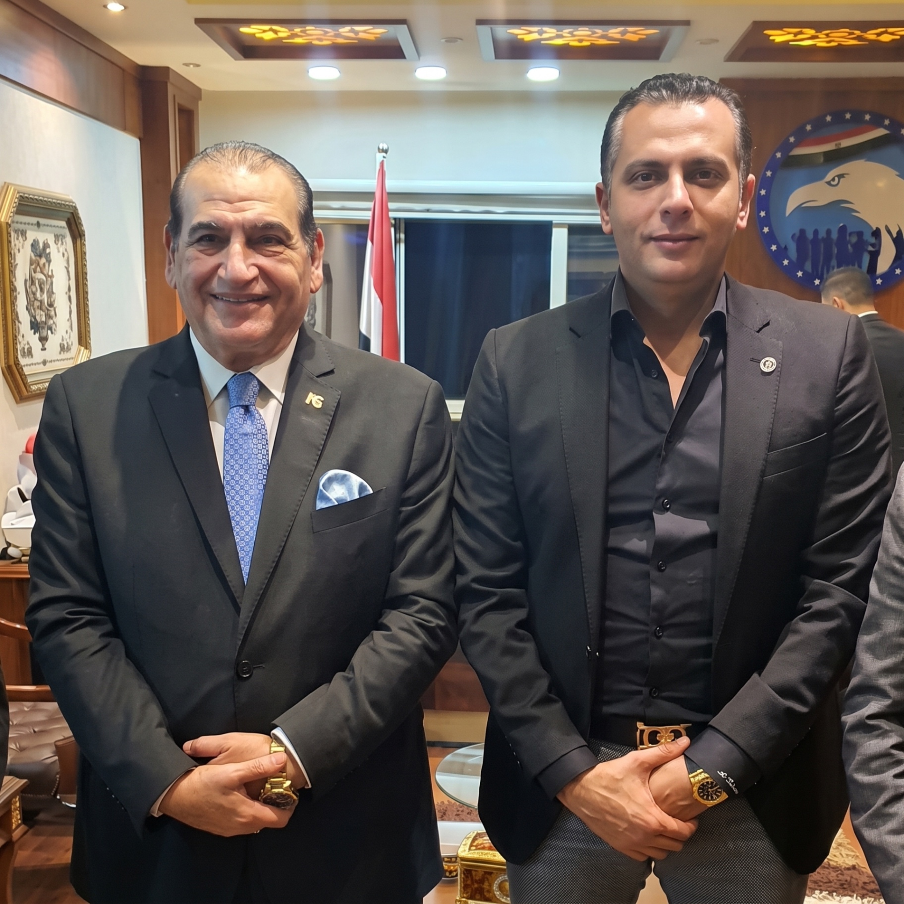 من أنشطته في العمل العام والحزبي بعد انتهاء خدمته بوزارة الداخلية